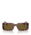 Prada Rectangular-frame Sunglasses Sunglasses In Purple