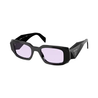 Pre-owned Prada Rectangular Sunglasses 'violet' | Black | Women's Size Onesize