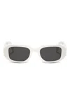 Prada Rectangular Sunglasses In White
