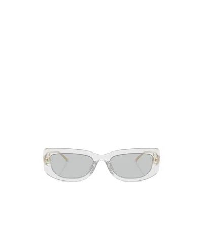 Prada Rectangular Sunglasses In White