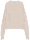 Prada Recycled-cashmere Sweater In Neutrals