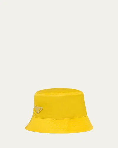 PRADA RECYCLED NYLON BUCKET HAT