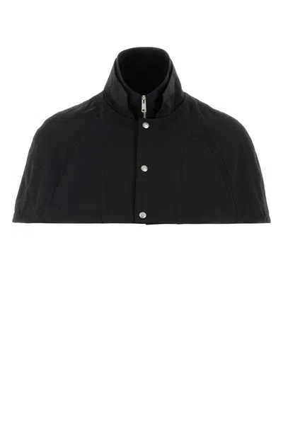 Prada Recycled Nylon Cape In Black