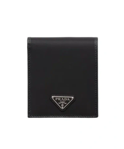 PRADA PRADA LOGO-PLAQUE BI-FOLD WALLET