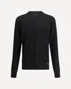 Prada Logo Patch Silk Crewneck Sweater