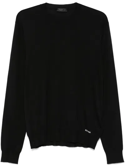 PRADA RECYCLED-SILK SWEATER