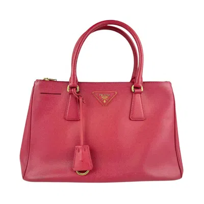 Pre-owned Prada Red Color Leather Handbag Shoulder Bag ()