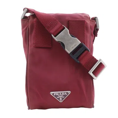 Pre-owned Prada Red Color Nylon Fanny Pack Shoulder Bag ()