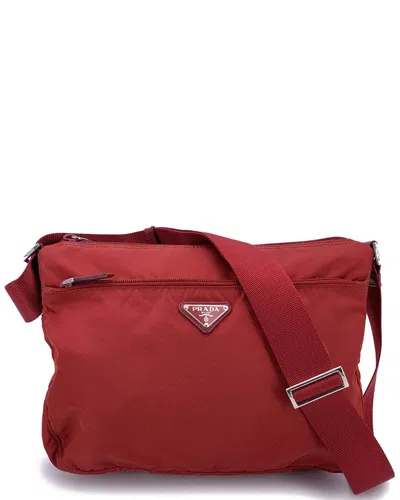 Prada Red Cotton Crossbody (authentic Pre-loved)