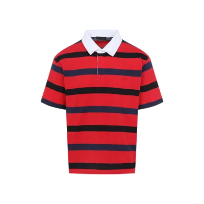 Prada Red Cotton Short Sleeves Polo