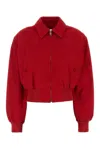 Prada Jackets With Long Sleeves And Ribbed Hem