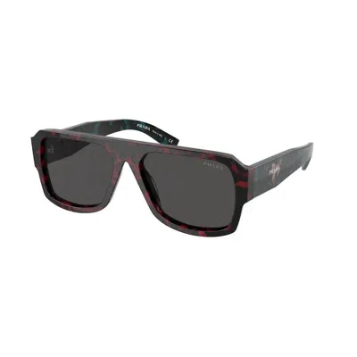 Prada Red Havana Sunglasses For Men