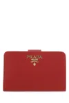 Prada Logo-plaque Square Wallet In F068z