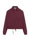 Prada Red Polyester Jacket In Burgundy