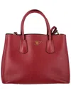 Prada Red Saffiano Leather Double Handle Tote (authentic Pre-loved)