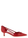 Prada Red Slingback Pumps In Red