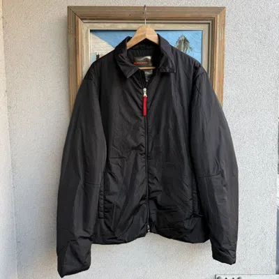 Pre-owned Prada Red Tab Warmed Jacket Black Vintage Y2k Down Black