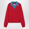 Prada Triangle Logo Wool Sweater