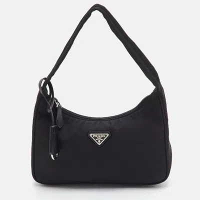 Pre-owned Prada Re-edition 2000 Black Re-nylon Shoulder Bag