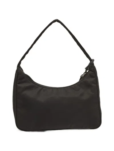 Pre-owned Prada Re-edition 2000 Shoulder Bag In Black