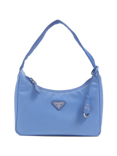 Pre-owned Prada Re-edition 2000 Shoulder Bag In Blue