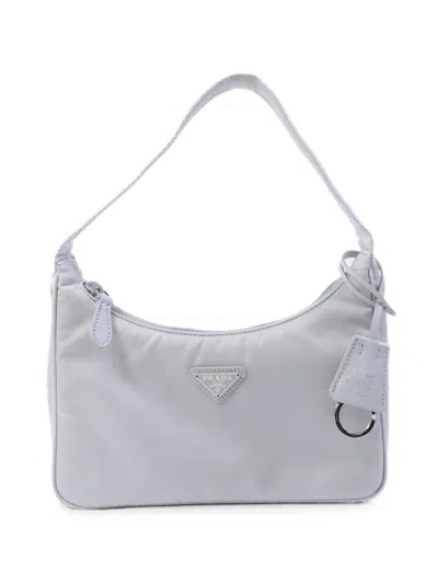 Pre-owned Prada Re-edition 2000 Shoulder Bag In Gray
