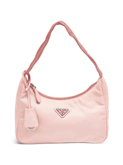 Pre-owned Prada Re-edition 2000 Shoulder Bag In Pink