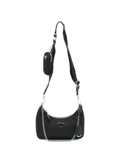 Pre-owned Prada Re-edition 2005 Cross Body Bag In Black