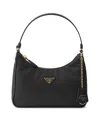 Prada Re-edition 2005 Mini Bag In Re-nylon And Saffiano In Black