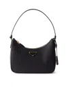 Prada Re-edition 2005 Re-nylon And Saffiano Mini Bag In Black