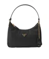Prada Re-edition 2005 Mini Bag In Re-nylon And Saffiano In Black