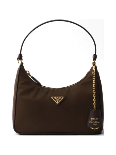 Prada Re-edition 2005 Re-nylon And Saffiano Mini Bag In Pattern
