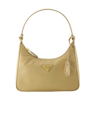 Prada Re-edition 2005 Re-nylon And Saffiano Mini Bag In Green
