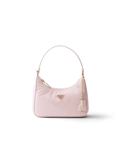 Prada Re-edition 2005 Re-nylon And Saffiano Mini Bag In Pink