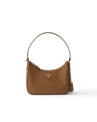 Prada Re-edition 2005 Saffiano Leather Mini-bag In Purple