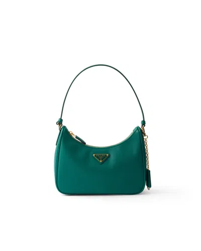 Prada Re-edition 2005 Saffiano Leather Mini-bag In Burgundy