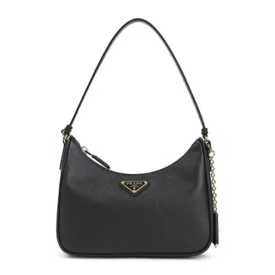 Prada Re-edition 2005 Saffiano Shoulder Bag In Purple
