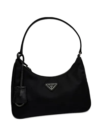 Pre-owned Prada Re-edition 2005 Shoulder Bag In Black