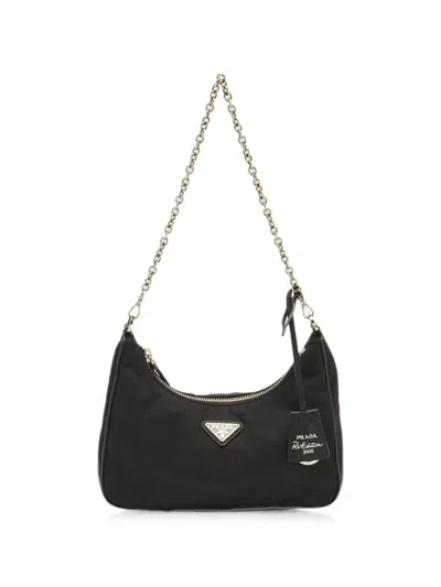 Pre-owned Prada Re-edition 2005 Shoulder Bag In Black