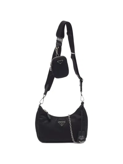 Pre-owned Prada Re-edition 2005 Shoulder Bag In Black