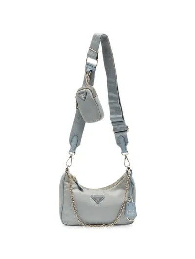 Pre-owned Prada Re-edition 2005 Shoulder Bag In Blue