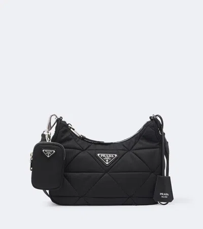 Prada Re-edition Re-nylon Shoulder Bag In Black