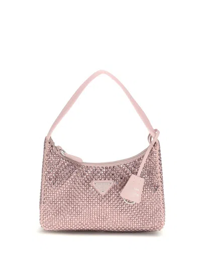 Prada Re-edition Shoulder Bag In Pink