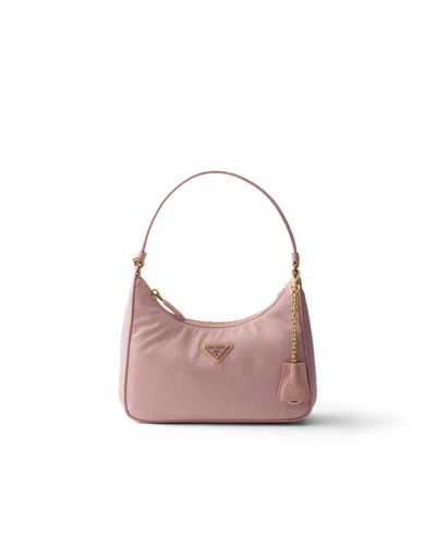 Prada Re-edition 2005 Mini Bag Aus Re-nylon In Peach 4