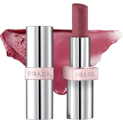 Prada Refillable Light Glowing Lip Oil Stick In Pink