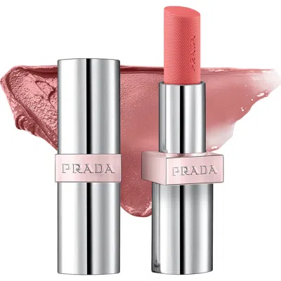 Prada Refillable Light Glowing Lip Oil Stick In Pink
