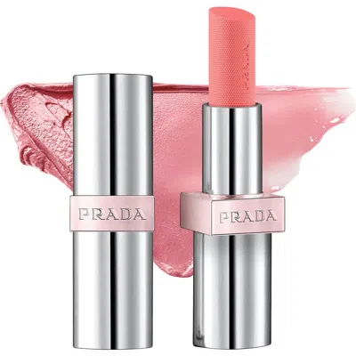 Prada Refillable Light Glowing Lip Oil Stick In Pink