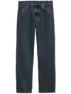 Prada Regular Jeans In Obsidian Colour In Black