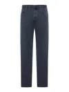 Prada Men Over-dyed Jeans In Blue