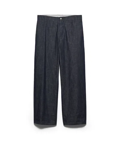 Prada Reguläre Jeans Aus Raw Denim In Blue